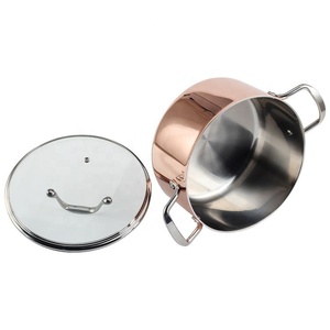 Factory Price Wholesale Luxury Tri-ply Stainless Steel Stock <b>Pot</b> <b>Induction</b> Ready <b>for</b> Home & Commercial Use - Product Image 6