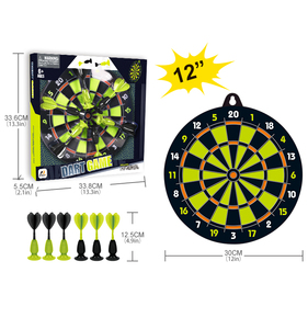 <span class=keywords><strong>Jeu</strong></span> de fléchettes à ventouses en plastique, cible de 12 pouces suspendable avec 6 fléchettes pour la maison, le bureau ou la chambre - Product Image 3