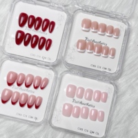 Uñas Postizas Francesas Naturales OEM/ODM, Paquete de 10 Piezas, Forma Cuadrada Corta, Compra al por Mayor, Uñas Acrílicas Reutilizables, Venta al por Mayor de Fábrica