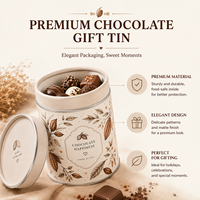 Tube en papier rond personnalisé de luxe avec bord roulé pour chocolat, bonbons, emballage alimentaire en carton biodégradable