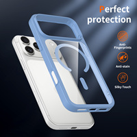 Nouvelle Coque Magnétique Transparente pour iPhone 18 17 Pro Max, Anti-Jaunissement, Fine, Légère, Antichoc, Vente en Gros