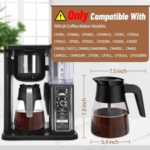 Cafetera de Repuesto NINJAS de 10 Tazas Compatible con los Modelos CM300 CM400 CP300 CF091 PJ-NJKFH-001, Paquete Individual - Product Image 3