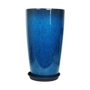 Grand pot de fleurs moderne en <span class=keywords><strong>résine</strong></span> émaillée, grande capacité, pour plantes d'intérieur et d'extérieur, idéal pour Monstera, maison et cour. - Product Image 3