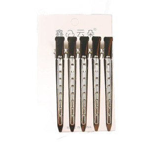 Lot de 5 pinces à cheveux noires minimalistes pour usage quotidien - Product Image 5