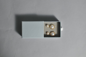 Boîte à bijoux en carton personnalisée pour alliances Boucles d'oreille Bracelets Colliers Organisateur Emballage de bijoux Boîte cadeau sans logo - Product Image 2