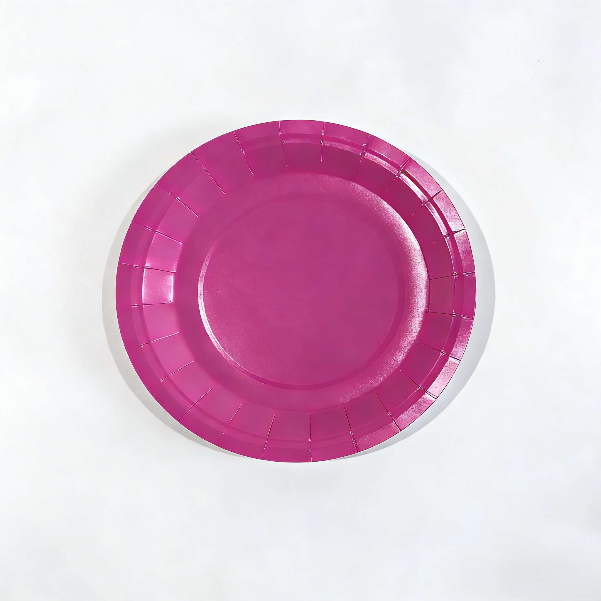 จานกระดาษ 7 นิ้ว*10 ชิ้น*Rose Red