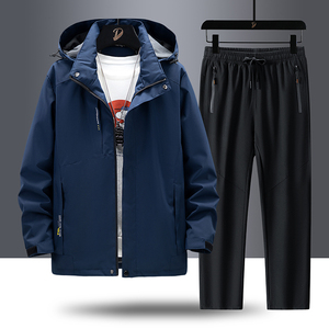 Chaqueta de exterior con logotipo personalizado, traje para hombre, abrigo fino de primavera y otoño, cortavientos, impermeable y transpirable, para senderismo y pesca - Product Image 2