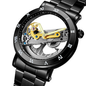 Montre Forsining, chiffres romains transparents, nouveau design, marque personnalisée, montre mécanique automatique transparente pour hommes, montres-bracelets - Product Image 6