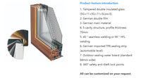 Fenêtre coulissante en vinyle sur mesure, double ou triple vitrage, antivol, fenêtres en PVC UPVC, design pour maison