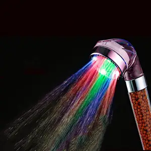 China Factory Supplier Wholesale Bathroom Faucet Flashing Light Up Led Shower Head