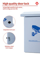 Caja eléctrica impermeable de caja CCTV de acero inoxidable 304 personalizada para electrónica e instrumentación