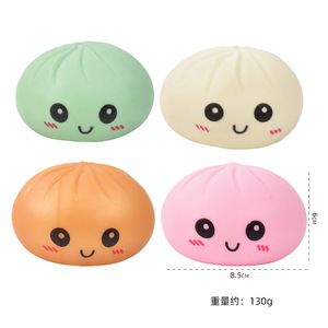Kawaii Dumpling Stress Balls <b>Fidget</b> Sensory Squeeze Dough Ball Stress Relief Hand Toy Bun with Food Steamer Stretchy Adults Toys - Product Image 5