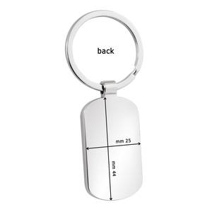 Llavero de Metal con Forma Rectangular/Ovalada, con Grabado Láser en Madera, Impresión UV, Logotipo Personalizable - Product Image 3