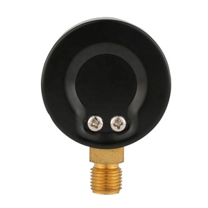 2.0'' 50mm Red <strong>Pointer</strong> Bourdon Tube Pressure Gauge Copper Alloy Black Steel Case 1/4&quot;NPT Bottom Connection - Product Image 3