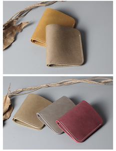 Luxury Engrave Crazy Horse Leather Men's Wallet Moneyclip Money Cash Clip Minimalist Custom and Credit Card Holder - Product Image 6