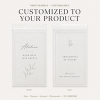 Bolsa de Embalaje para Ropa de Papel Glassine Brillante con Logotipo Personalizado, Programa de Embalaje para Ropa de Temporada, Pedidos al por Mayor y Personalizados