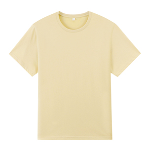 เสื้อยืดพิมพ์ลายตามสั่งสำหรับทั้งชายและหญิง สีพื้น ผ้าฝ้ายแท้ 100% เสื้อยืดแขนสั้นสีเรียบลำลอง - Product Image 3
