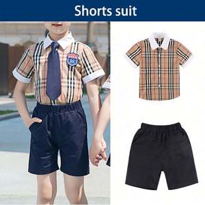 Chemisier à manches courtes pour la maternelle, vêtements d'été pour garçons et filles, conception de l'uniforme de votre école primaire - Product Image 5