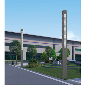Lampe polygonale carrée décorative américaine Poteaux extérieurs de jardin Paysage Lanterne Parc & Trottoir Chemin Colonne Post Lights - Product Image 2