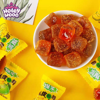 Holeywood 5g liquide centre mandarine aromatisé bonbons mous fruité délicieux morceaux dans un sac d'emballage