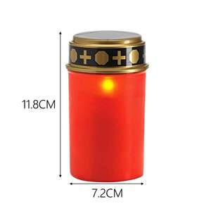 Lampe de cimetière électrique à DEL personnalisée Lampes solaires étanches <span class=keywords><strong>pour</strong></span> jardin Lumière de cimetière <span class=keywords><strong>Bougie</strong></span> <span class=keywords><strong>pour</strong></span> cimetière Lampes solaires <span class=keywords><strong>pour</strong></span> cimetière - Product Image 6