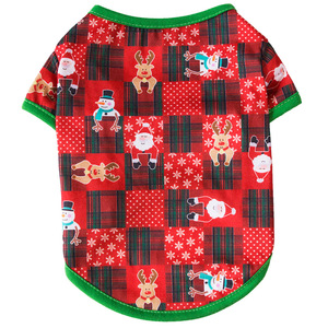 Natal Teddy Bear Beaumi Cat <span class=keywords><strong>Pet</strong></span> Clothes Inverno Algodão Dog Clothes Print Grande Número Spots - Product Image 5