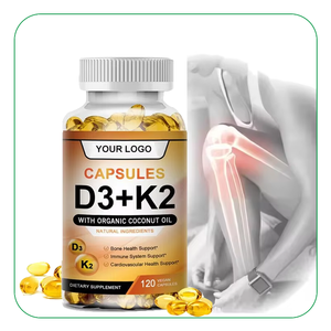 <span class=keywords><strong>Vitamin</strong></span> D3 + K2 Softgel hỗ trợ mạnh mẽ bổ sung tim Vegan Canxi <span class=keywords><strong>Vitamin</strong></span> D3 Softgel viên nang - Product Image 1