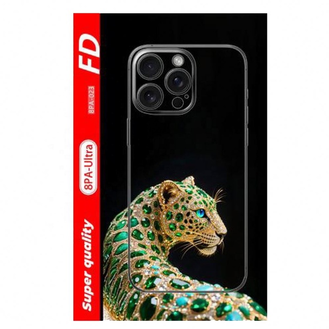 M01 3D Embossed Glitter Print Ultra-Thin PVC Waterproof Phone Skin Stickers with Custom Design Protective Film