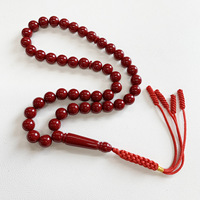 Tasbih Doa Islam Subha 45 Butir Resin Akrilik Perhiasan Keagamaan Spiritual Muslim dengan Rumbai untuk Unisex