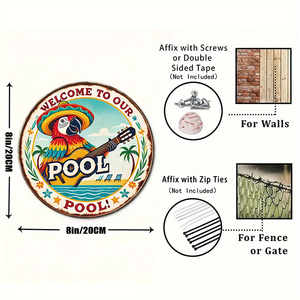 Plaque Murale Ronde en Métal Vintage <span class=keywords><strong>Rock</strong></span> and Roll 30cm – Décoration Murale Rétro pour Bar, Cave à Hommes, Studio Domestique – Plaque en Étain Circulaire - Product Image 5