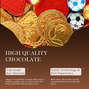 Customized Various Shapes <strong>Chocolate</strong> <strong>Coins</strong> Pure Cocoa High Quality Gold <strong>Coins</strong> <strong>Chocolate</strong> in <strong>Bulk</strong> - Product Image 2