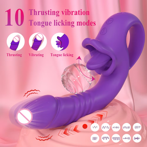 Vibrateur rétractable à 10 vitesses avec télécommande, rechargeable par USB, étanche, pour stimulation du point G et du clitoris - Product Image 3