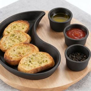 Plaque de cuisson en fonte <span class=keywords><strong>pour</strong></span> steak, avec bol et base en bois, <span class=keywords><strong>pour</strong></span> restaurant - Product Image 2