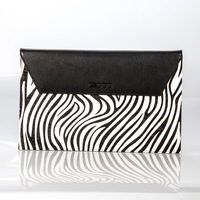 Porte-documents personnalisé pour femme avec motif zèbre, grande capacité, pour présentations