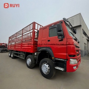 Truk Sinotruck Howo 4x2 300Hp 6 Roda Setir Kanan Bekas dari Cina, Truk Box Kargo untuk Kustomisasi - Product Image 5