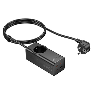 Hoco NS9 Wisdom 1-position PD 67W charge rapide 3C + 1A prise chargeur de bureau EU <span class=keywords><strong>GER</strong></span> adaptateur USB C - Product Image 4