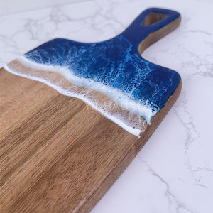 थोक एसिसिया लकड़ी और एपॉक्सी राल नाश्ते बोर्ड लकड़ी के चारक्यूरी बोर्ड के साथ लकड़ी का चारक्यूरी बोर्ड - Product Image 3