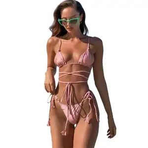 热卖胸罩和内裤套装比基尼游泳衣性感比基尼沙滩装