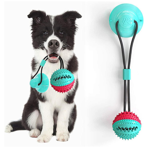 Jouets pour chiens agressifs, durables, écologiques, interactifs, avec ventouse, pour mâcher et nettoyer les dents, jouet multifonctionnel - Product Image 1