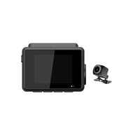 Caméra embarquée double objectif 4K+2K 2 pouces LCD de qualité supérieure, caméra de recul pour voitures avec écran, vision nocturne avec application Wifi DVR de voiture