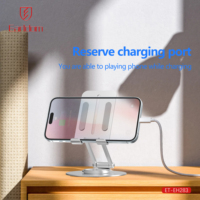 Support de téléphone et de tablette en aluminium métallique rotatif à 360 degrés Earldom, support de bureau flexible pour un usage domestique