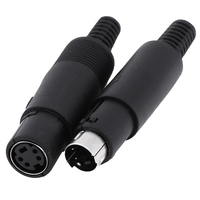 Mini-DIN-Steckdose PS/2-Stecker 4/6/8 PIN-Gehäuse Kabel halterung Stecker Buchse
