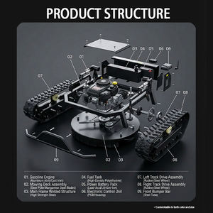 Cortacésped a Gasolina Autopropulsado de Alta Resistencia para el Hogar con Cuchilla de Acero y Funcionamiento Silencioso para Uso en Vecinados - Product Image 2