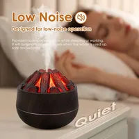 Bonfire 300ml USB Auto-Off Diffuseur d'huiles essentielles Flamme silencieuse pour bureau à domicile ou salle de sport Humidificateur électrique en plastique
