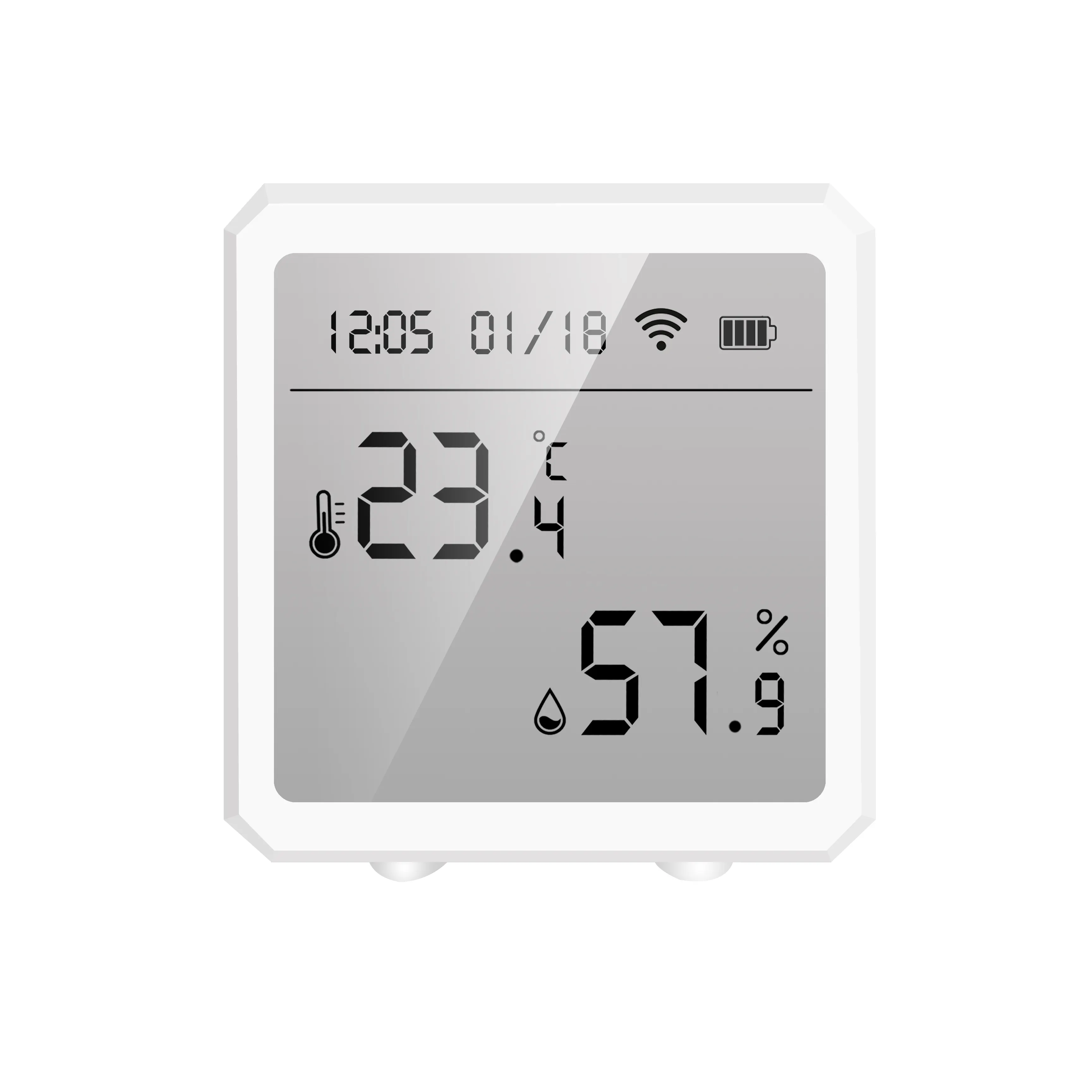 アプリ制御付きの新しいTuya気象温度計湿度計スマートWIFI温度および湿度センサー