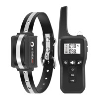 2-in-1 Wiederaufladbares Hundetrainingshalsband mit Fernbedienung, Humanisierte Vibration, Anti-Bell-Funktion, IPX7 Wasserdicht, Schockfreies Trainingshalsband