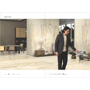 Baldosas de porcelana Kashmir White de cuerpo completo de 1200x2400 mm para pisos de lujo y paredes interiores - Product Image 6