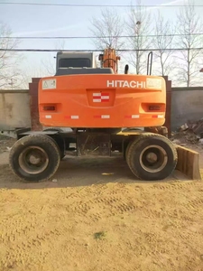 Excavadora de Ruedas Usada Hitachi ZX130W, Excelente Calidad, Buen Estado, Precio Económico, Excavadora Usada Original de Japón ZX 130W en Venta - Product Image 4
