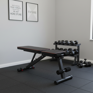 <span class=keywords><strong>Banc</strong></span> de musculation pliable et réglable pour usage domestique avec fonctions d'entraînement abdominal et de press à la poitrine pour la musculation unisexe - Product Image 3