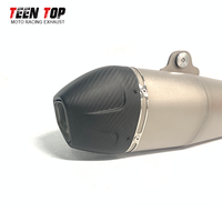 Silenziatore di Scarico in Lega di Titanio e Fibra di Carbonio per Moto da Cross Kawasaki KX 450 KXF450 2025+